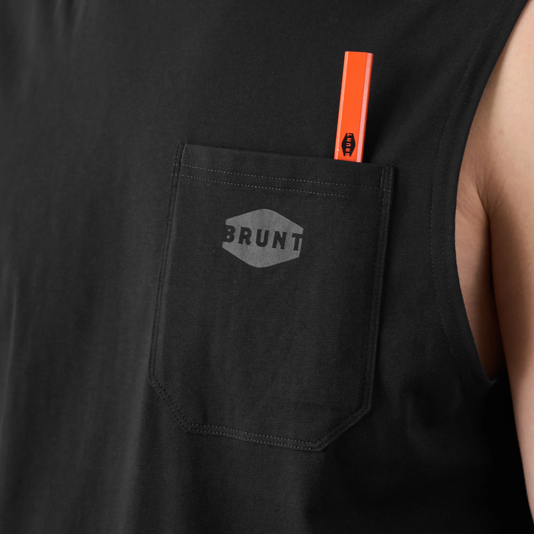 The Martin Sleeveless Pocket Tee - Image 2